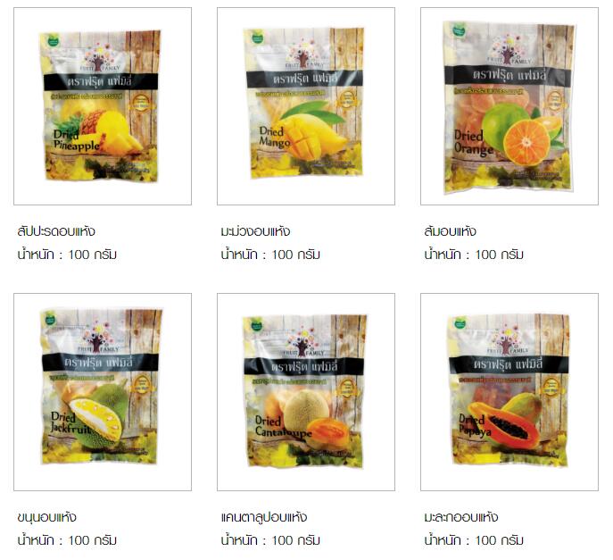 泰国水果干和水果冻干